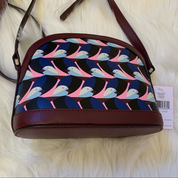 Kate Spade Sylvia Geo Birds Dome Crossbody Bag NWT - Picture 11 of 14